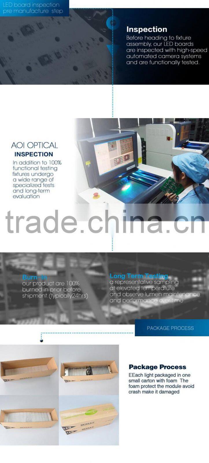 Waterproof IP67 Led road lamp module with CE and RoHS Certification