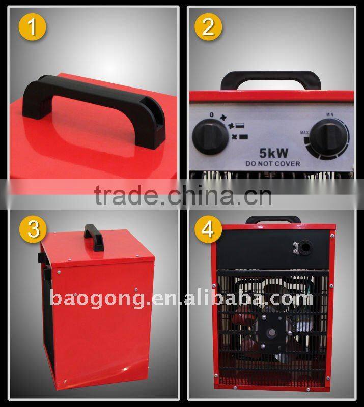 electric industrial fan heater 3.3KW