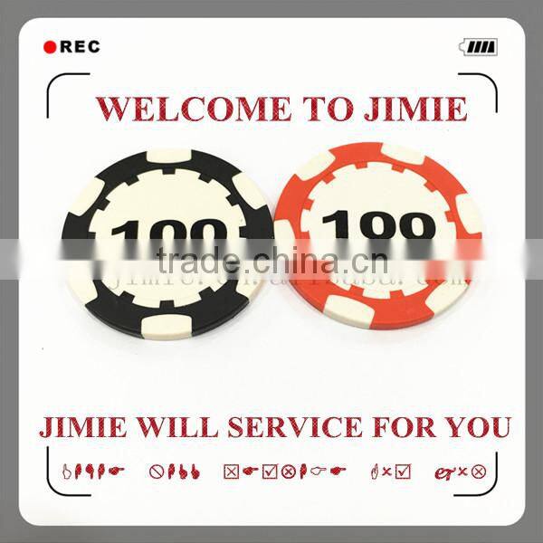 abs poker chips blank with logo printing