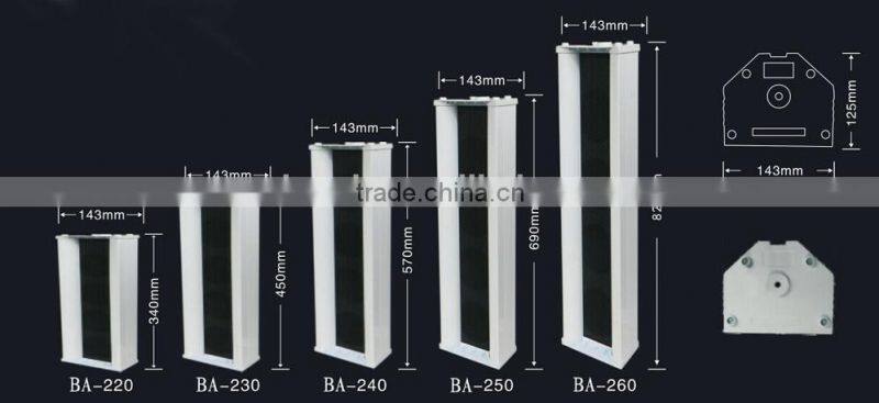 public address system Column speaker BA-210 / BA-220 /BA-230 / BA-240 / BA-250 / BA-260