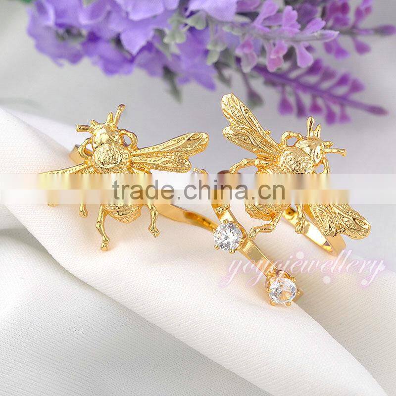 Novel simple gold ring design for girls