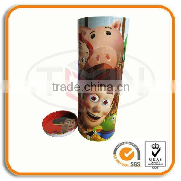 Metal Money Tin With Openable Lid