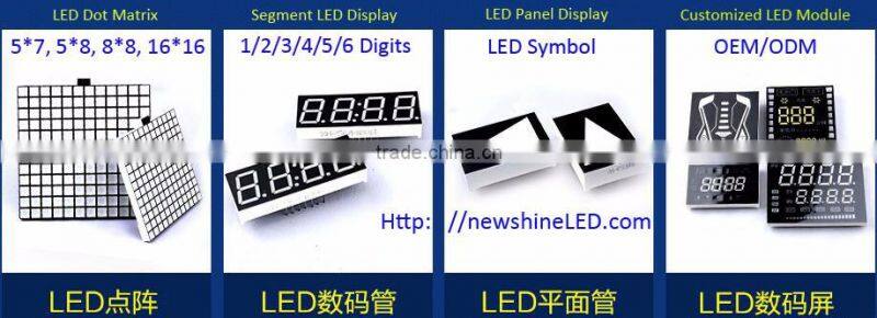 Newshine Free Sample Green flexible led display 8x8 Dot Matrix