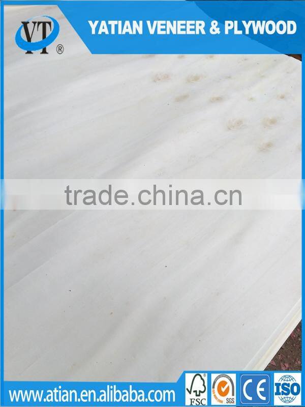 Decorative AB grade poplar wood face veneer to Egypt market 0.3mm factory