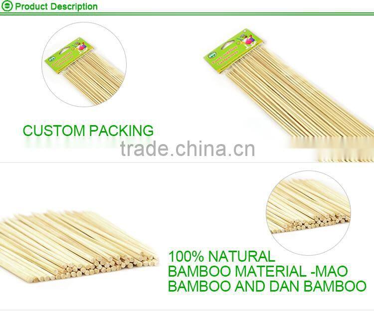 High quality dried bamboo skewers 40cm