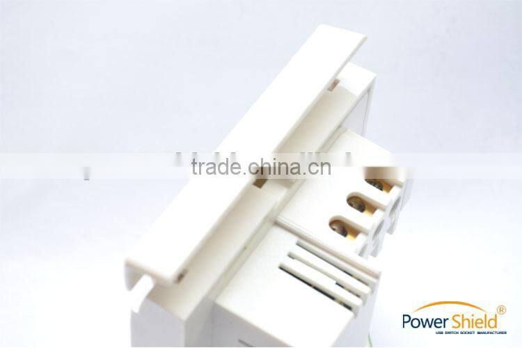 2015 latest Type A/B America 1 AC power jack outlet + 2 DC USB wall Socket 5V / 4.8A UL FCC ETL