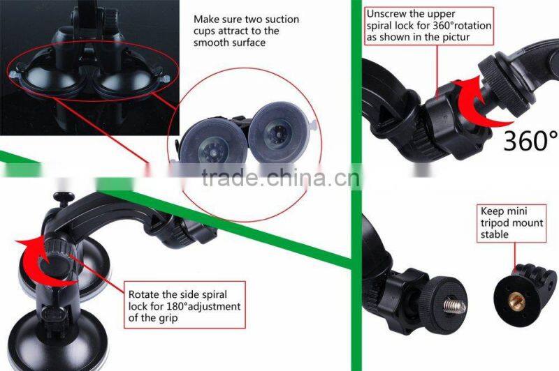 Smatree windshield suction cup mount with tripod mount