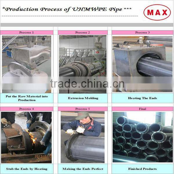UHMWPE Anti-static Plastic Tube for Sand&Mud&Sea Water Dredging&Suction&Discharge