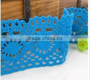 Chantilly crochet cotton guipure lace trim