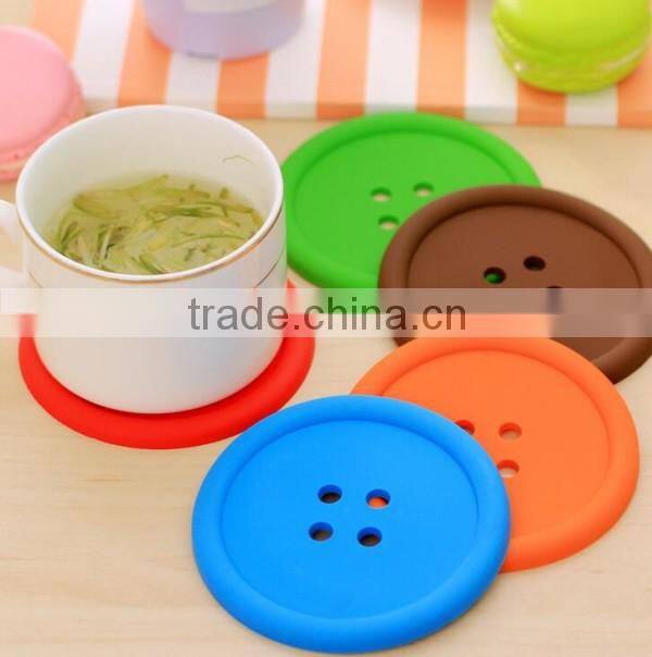 Silicone cup mat in dia 9cm cheap cup mat for promotion