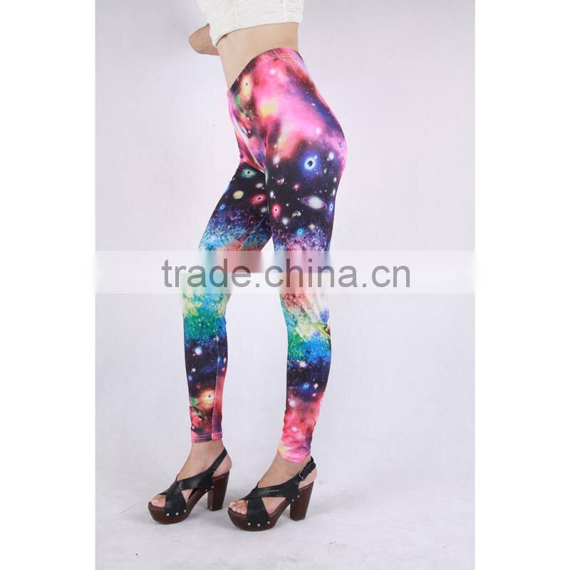 sexy printed women leggings with starry sky