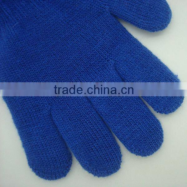 Boxi-High quality monochrome five fingers children acrylic gloves