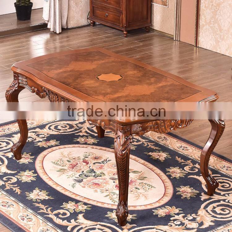 Dining room furniture classical carved solid wooden base for dining table