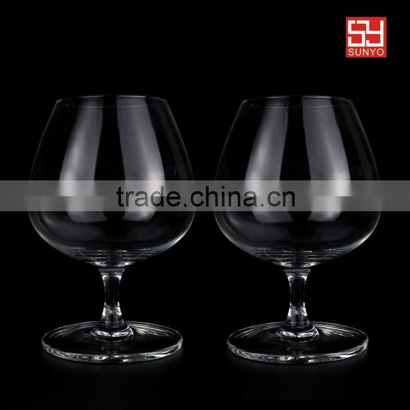Clear high quality hot sale brandy glass juice glasses crystal drinking glasses with printing