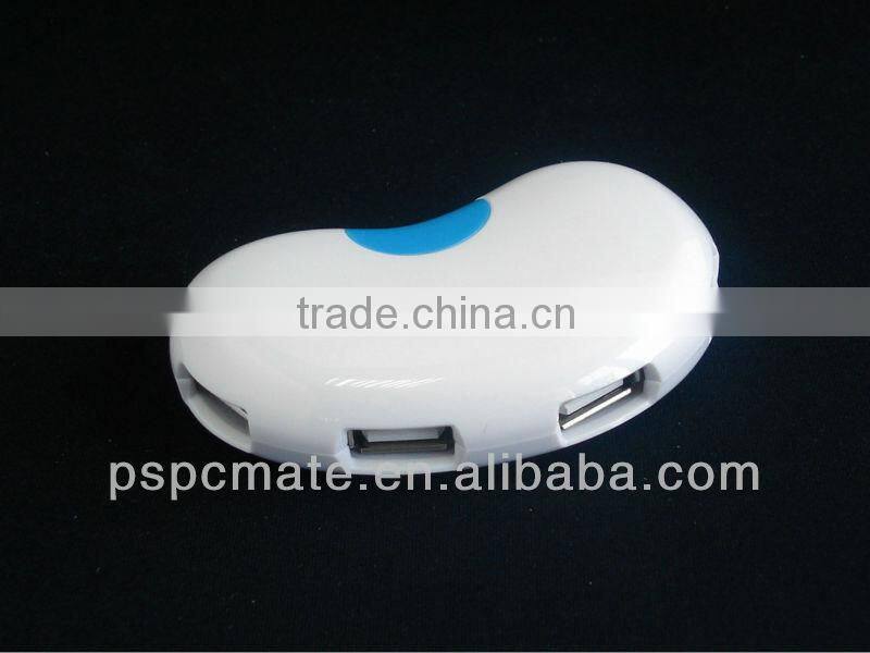 Pea Shaped Funky Usb Hub Compatible with USB2.0/1.1
