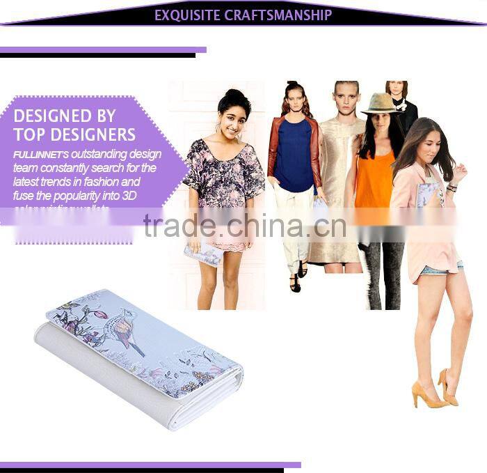 2015 Latest Printed Lady Wallet/designer wholesale women purse