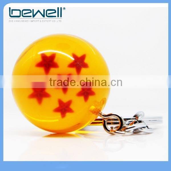 Dragonball Z Stars Crystal Glass Ball key chain Personalized