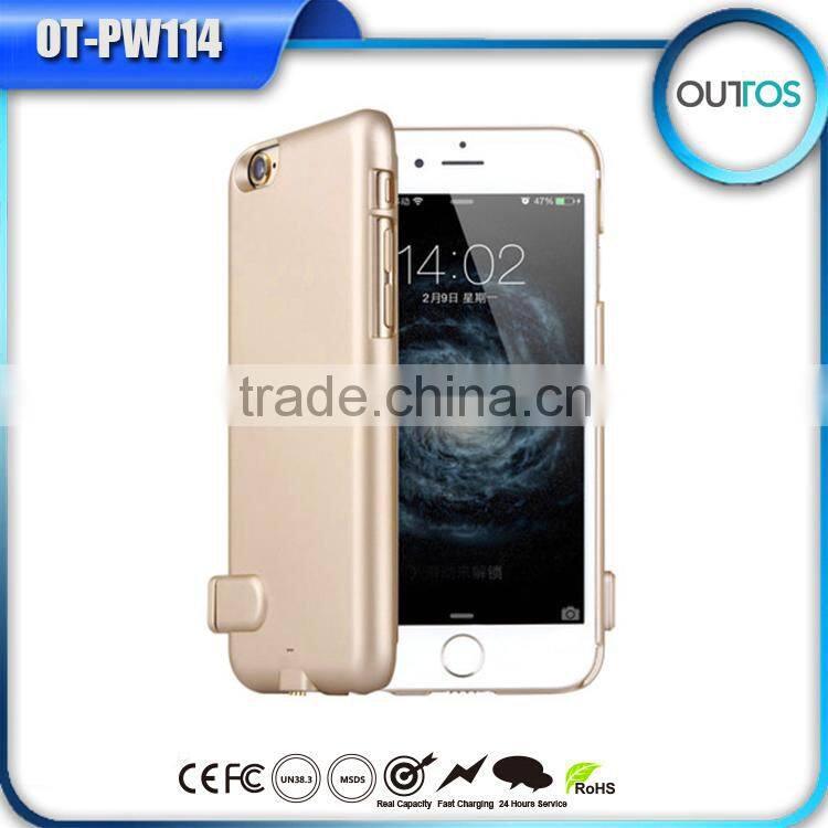 Portable 2000mah power bank case for iphone 6 plus