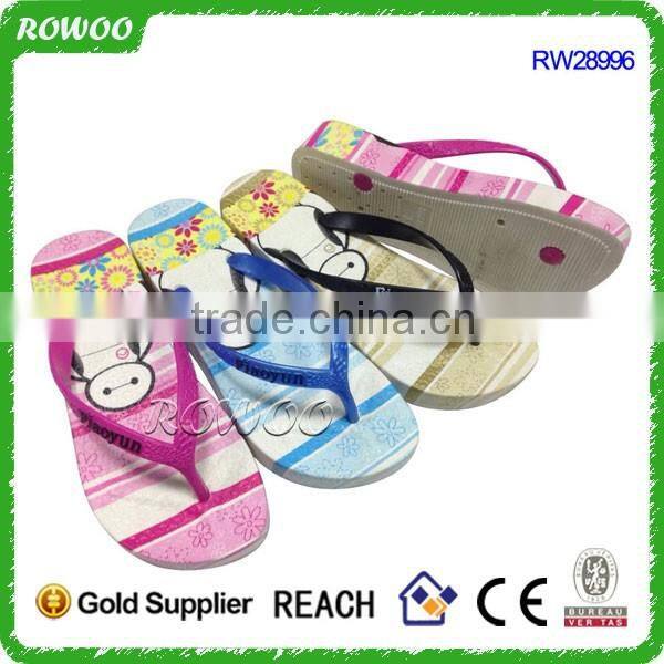 new cheap fancy snake printed women pvc injection flip flop