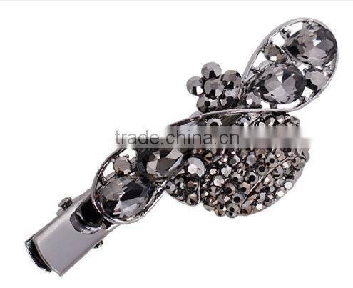 fancy lovely large crystal plain hair clip hair accessory