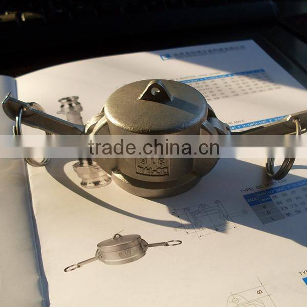 sus 316 stainless steel quick couplings dust cap