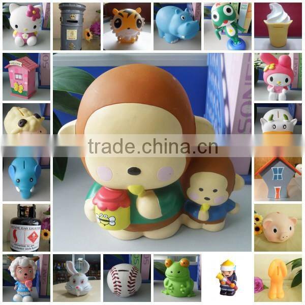 lovly figures model plastic pvc coin bank for kids