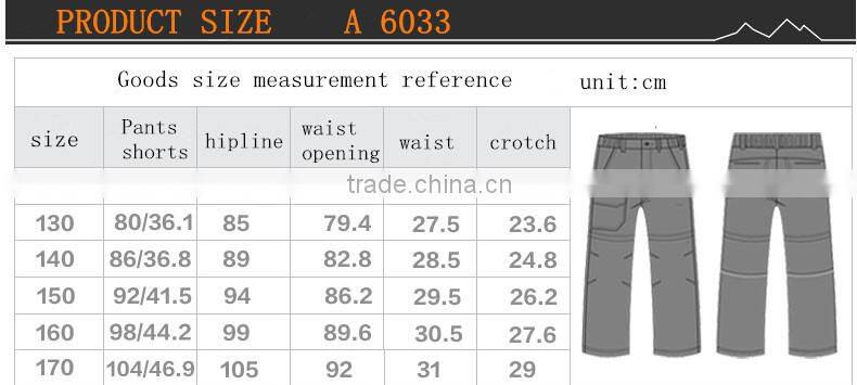 2015 New Style Comfortable Fashion Outwear Sports children quick-drying pants