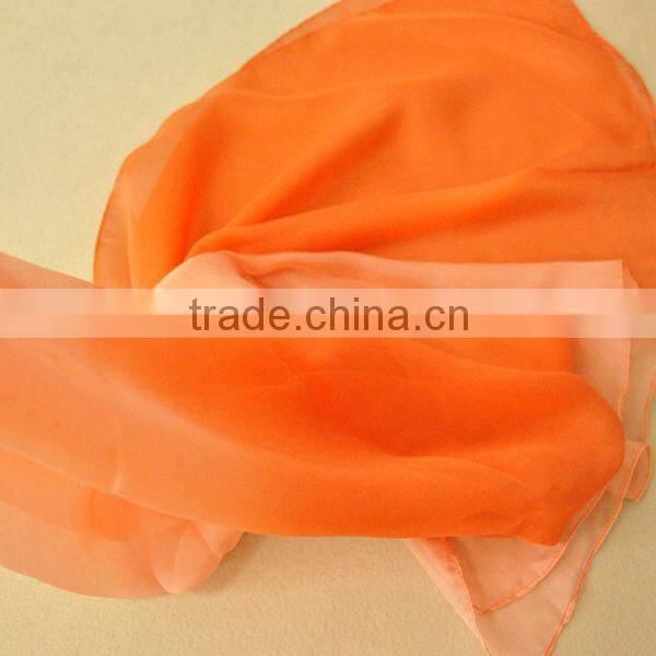 2014 alibaba supplier pure color beautiful silk chiffon scarf