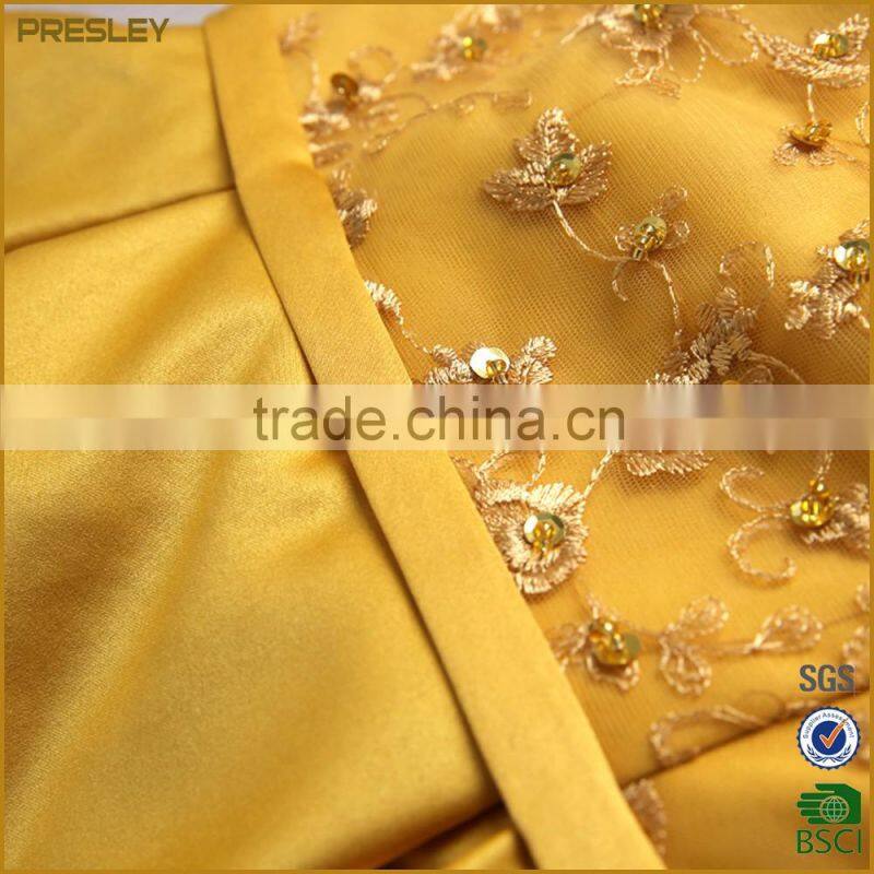 Presley Oem 2016 New Gorgeous Beaded Long Evening Dress Neck in Tulle