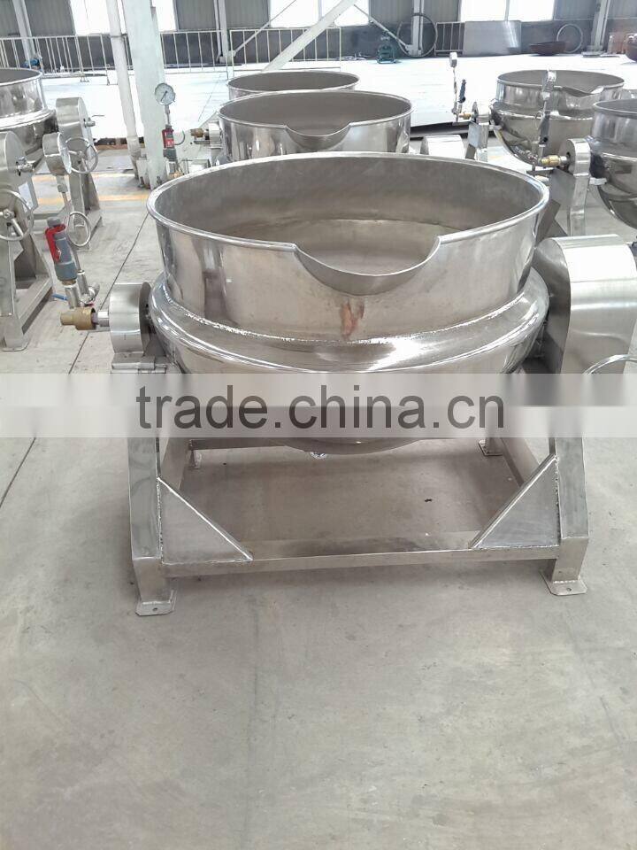High quality and low price tilting jacketed gas cooking pot