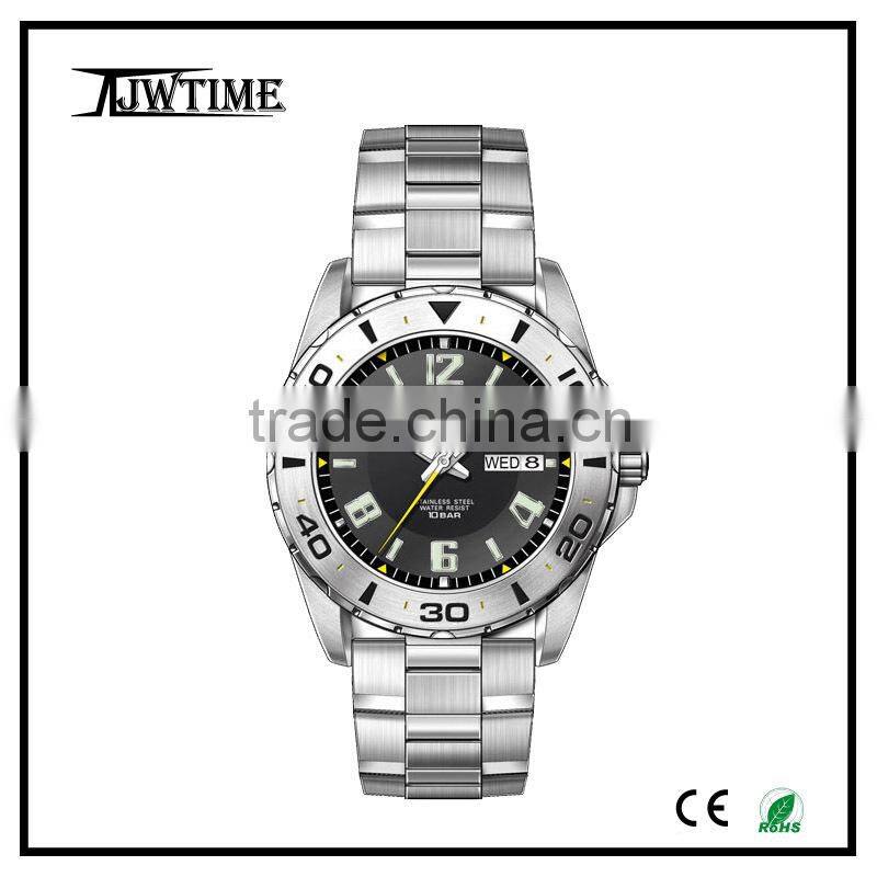 china supplier relojes fashion stainless steel watch,quartz watch hot new products for 2016 dive watches for men