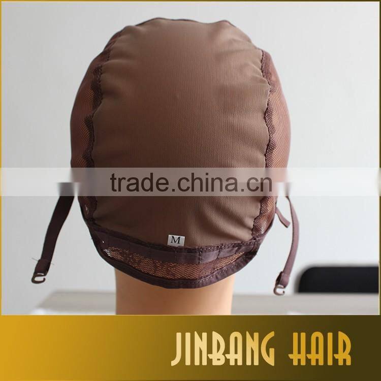 2016 hot selling U part lace wig caps for making wigs only stretch lace weaving cap adjustable straps back high quality