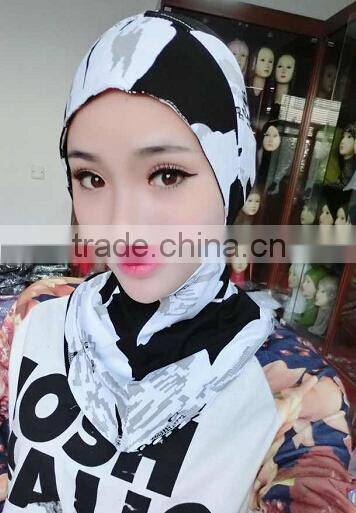 C069 new style print ninja inner underscarf,full underscarf to cover neck