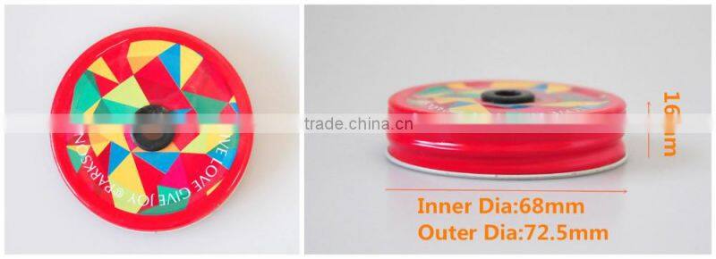 Tinplate metal screw caps with hole for mason jar