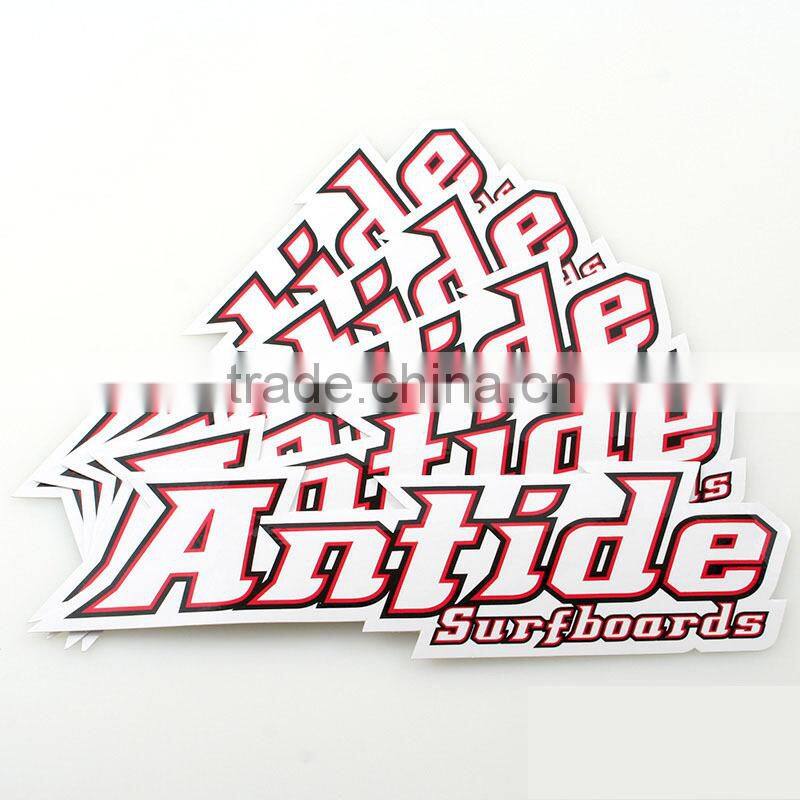 Colorful custom die cut stickers decals and custom car decals, Removable Die cut vinyl stickers car stickers printing --- DH0275