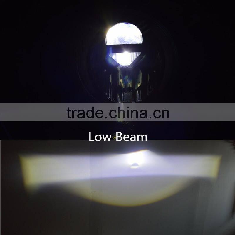 7" Motorcycle 30w H4 Hi/Low LED Headlight W/ Amber LED turn Signal Lamp Fits Harley Jeep JK CG125 Cafe Racer Bobber