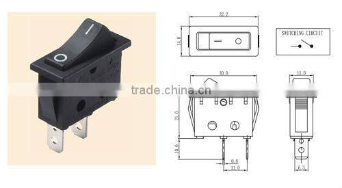 Double Rocker switch&lighted 120v 16A/250Vrocker switch
