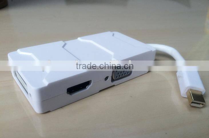 Mini displayport to HDMI+VGA+DVI cable adapter for Mac-book,Mac book Pro,Mac Book Air and other multimedia