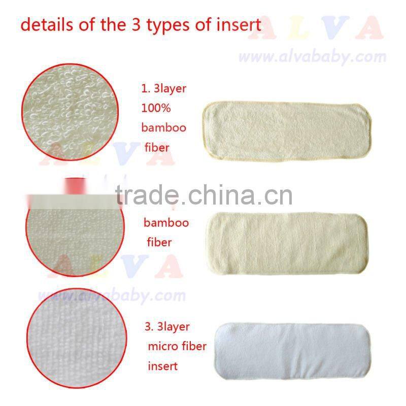 Alva Reusable & economic bamboo diaper inserts