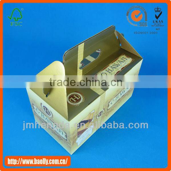 Fashion new design top quality custom easy set-up paper package box