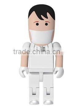 ABS plastic material custom logo printing dental dentist human shape usb flash pen drive
