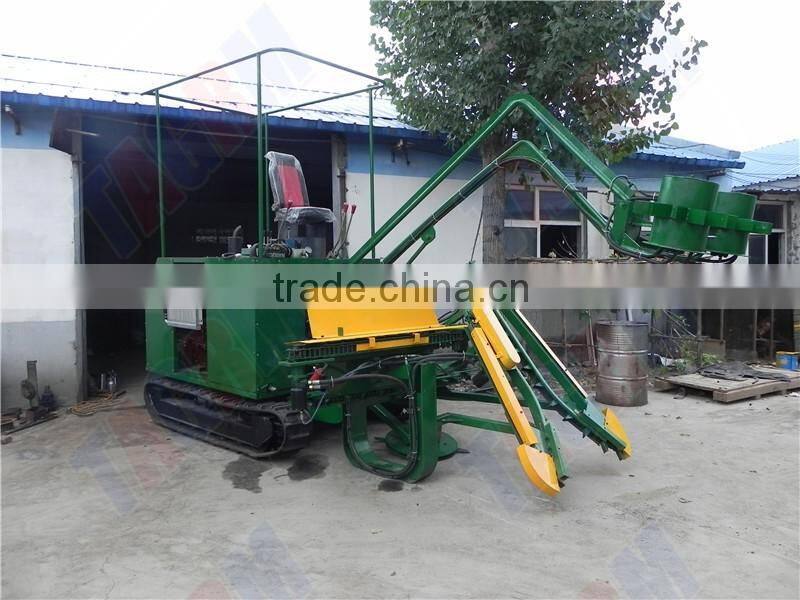Factory supplying directly low price new sugar cane harvester/mini cane harvester with top leaf chopper