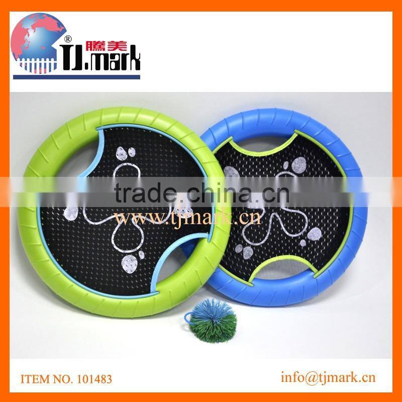 Best quality sport toy hand shape plastic racket catch ball game