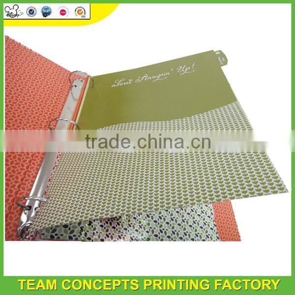 Paper board material ring binder portfolio