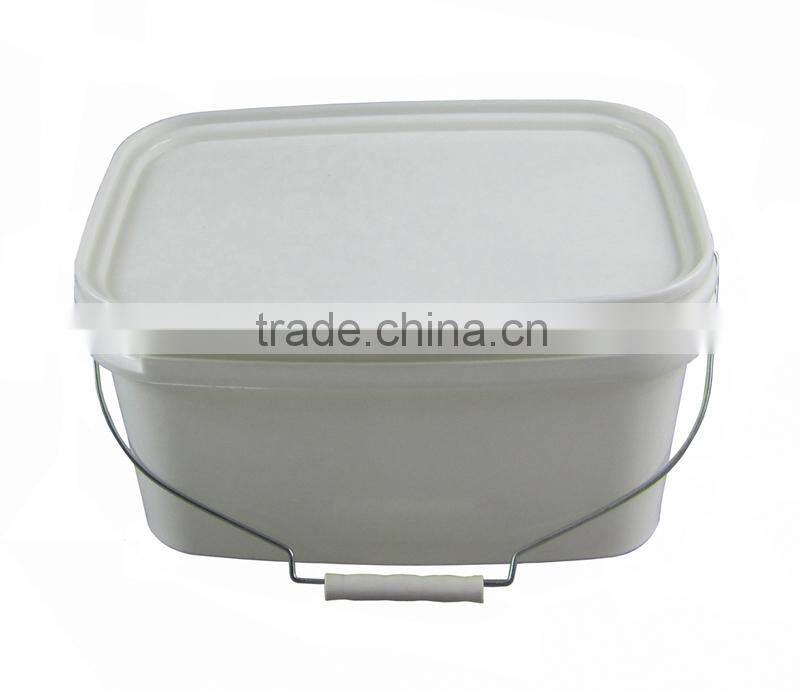 food grade 7L square plastic pail bucket water drums