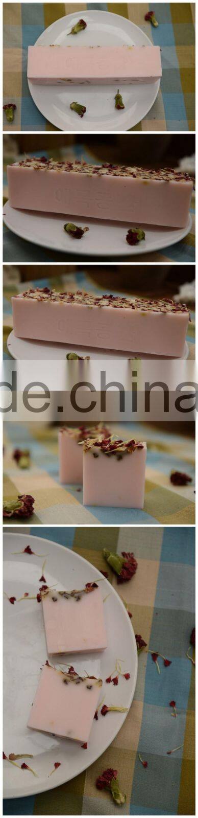 Natural dry flower Carnation essential oil & milk handmade soap Relieves Redness cold process soap OEM custom brand