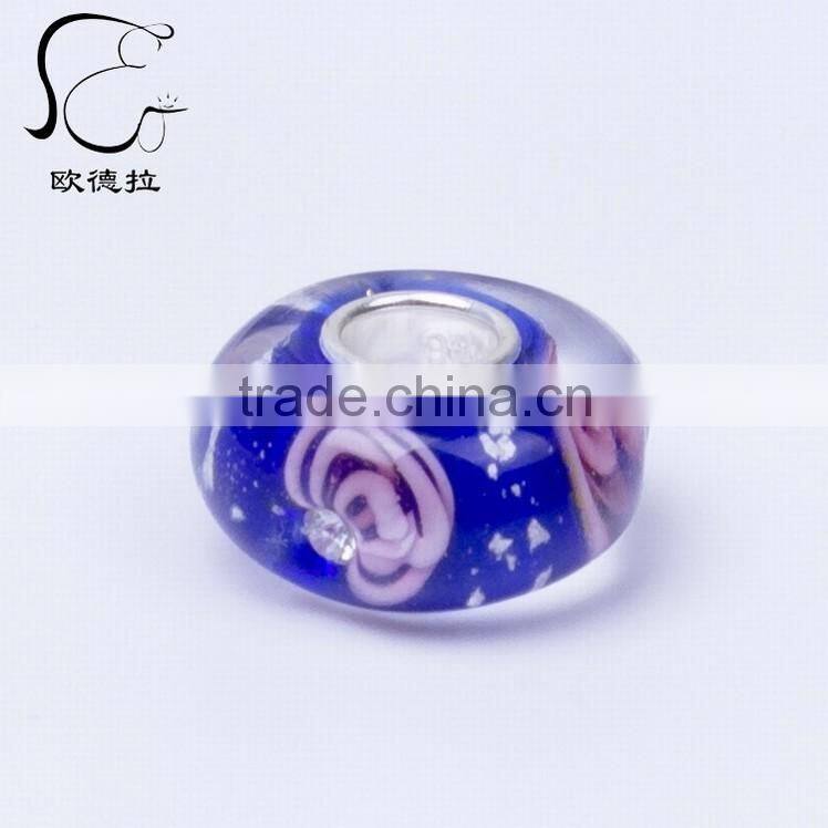 China jewelry wholesale Blue Murano glass beads bracelet