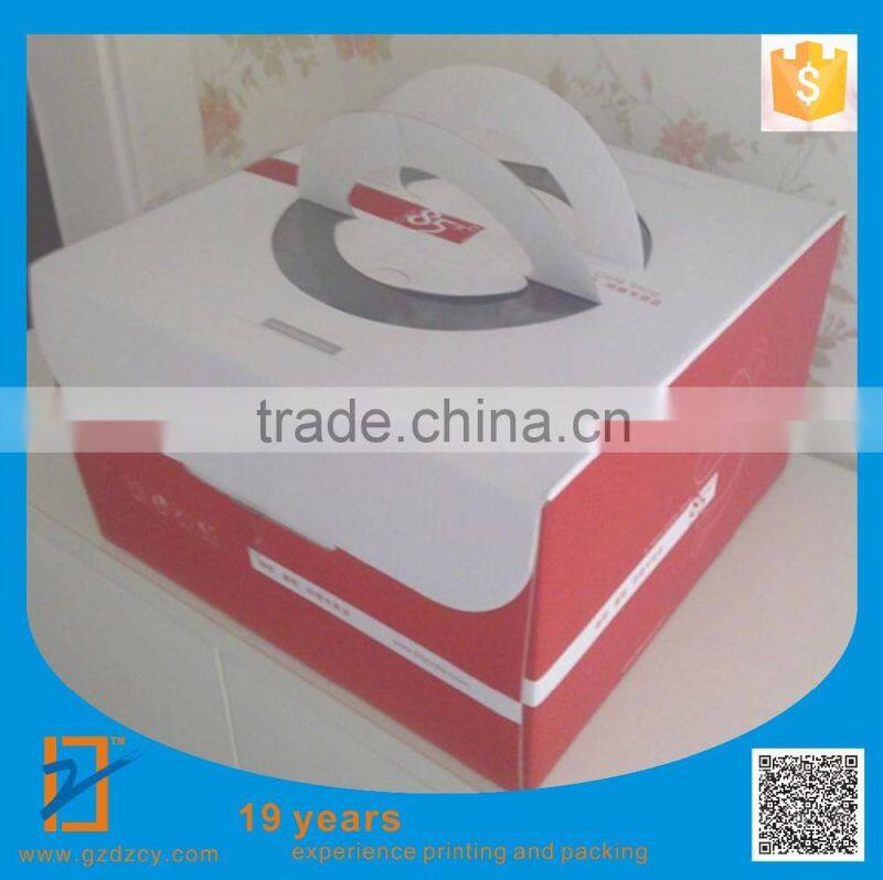 Custom Food Grade Decorative Wedding paper Cake Box