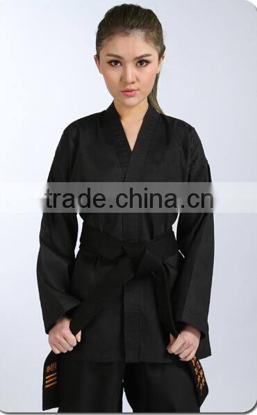 Kids Taekwondo Uniforms,Wtf Custom Taekwondo Uniform,Black Taekwondo Uniform