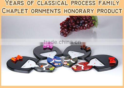 Factory wholesale hair ornament beautiful fashion hair accessory headwear kids gift fashion japan lady cosmetic mirror